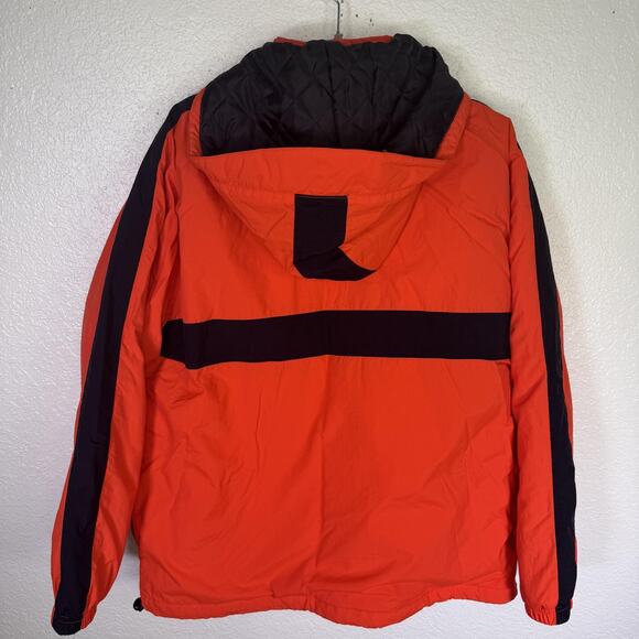 Oklahoma State Cowboys Jacket Mens Large NCAA Football Hooded Coat Orange Puffer - Picture 2 of 15